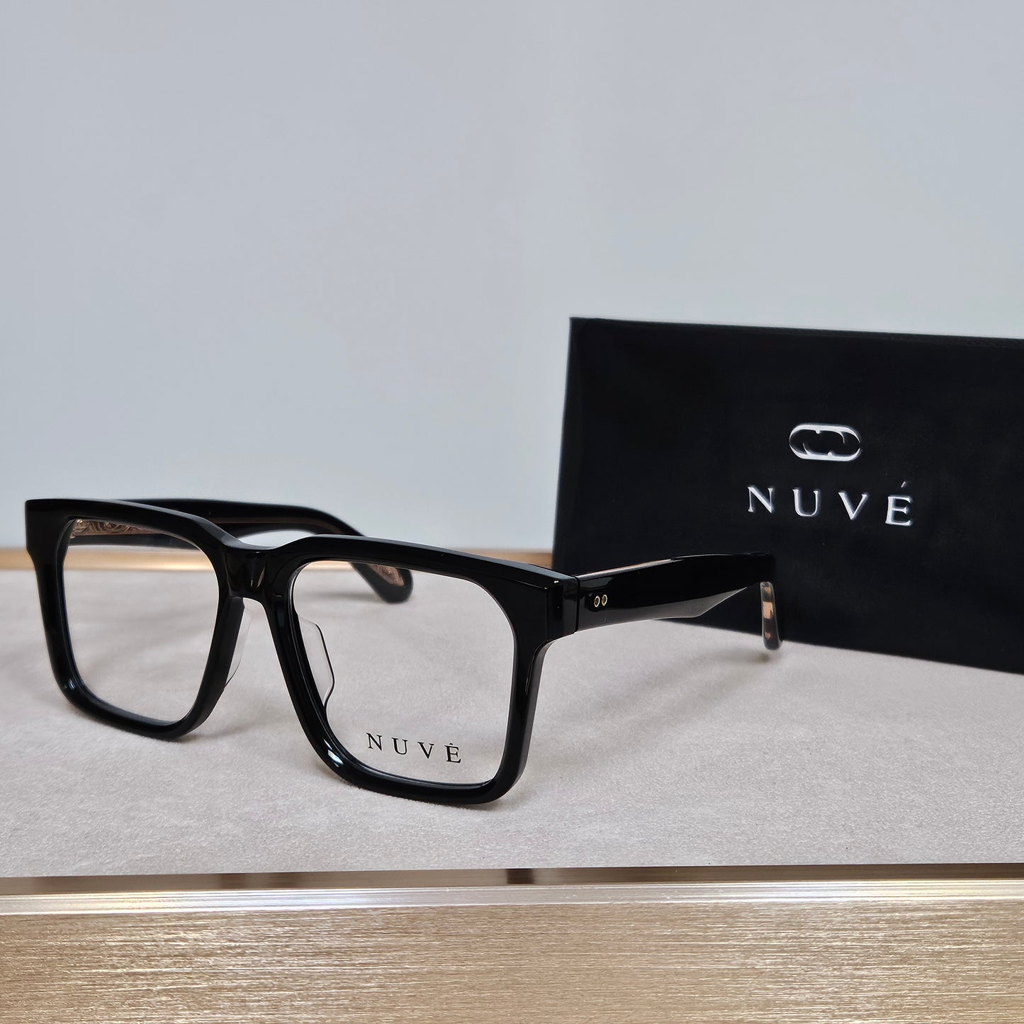 Nuvé Apex – Black Optical Frames (Non-Prescription)