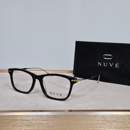 Nuvé Regent – Black Optical Frames (Non-Prescription)
