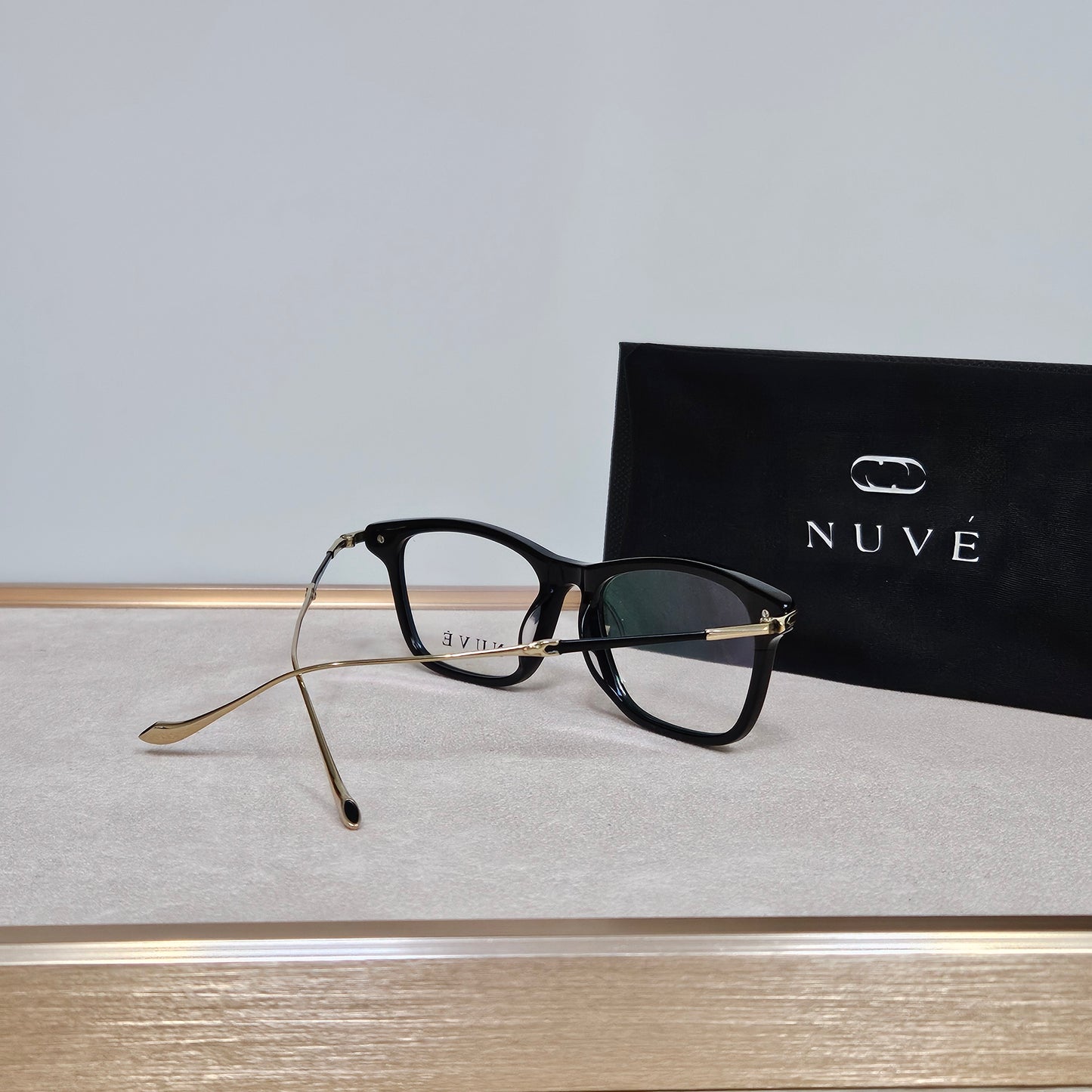 Nuvé Regent – Black Optical Frames (Non-Prescription)