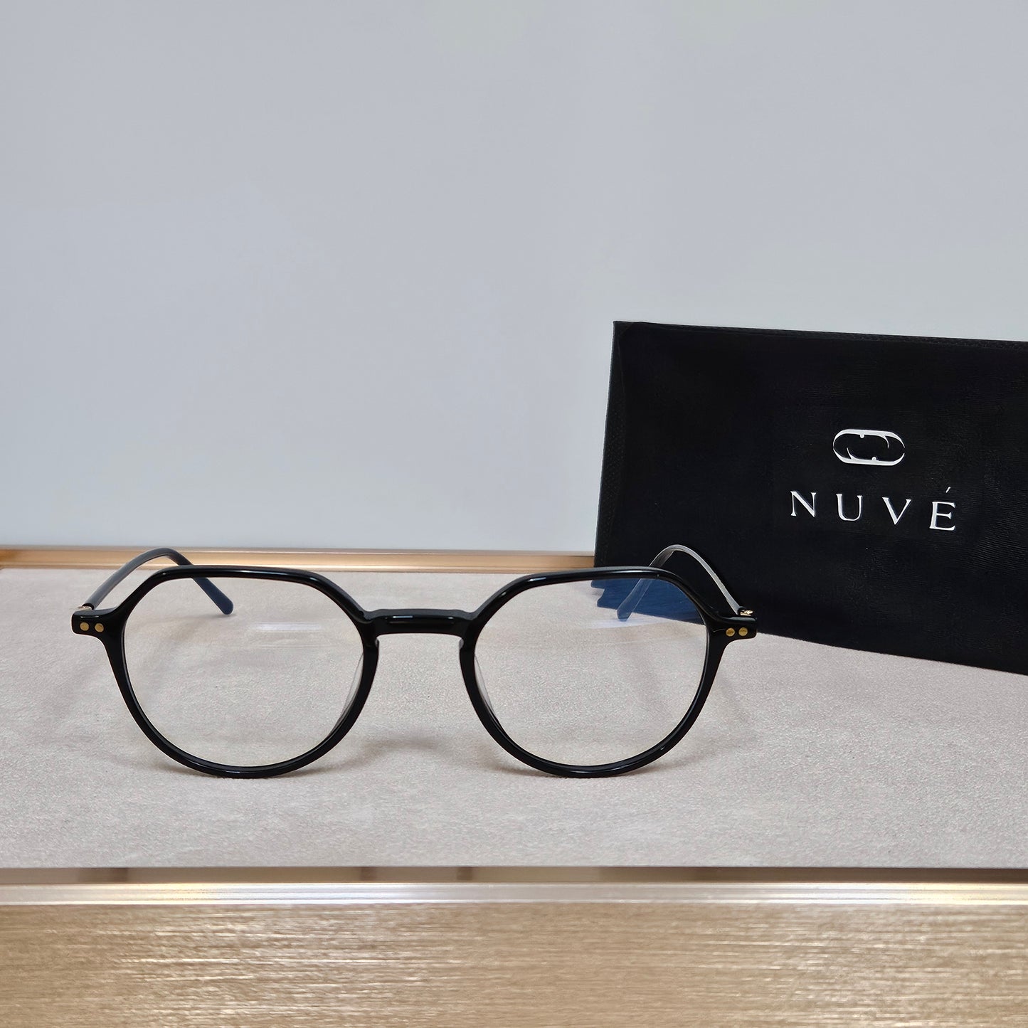 Nuvé Prime – Black Optical Frames (Non-Prescription)