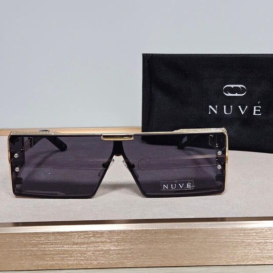 Nuvé Luxe Shield Sunglasses – Bold. Refined. Unapologetic.
