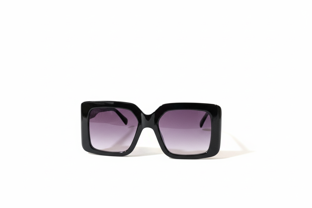 Oversized Beauty- Black Purple Gradient