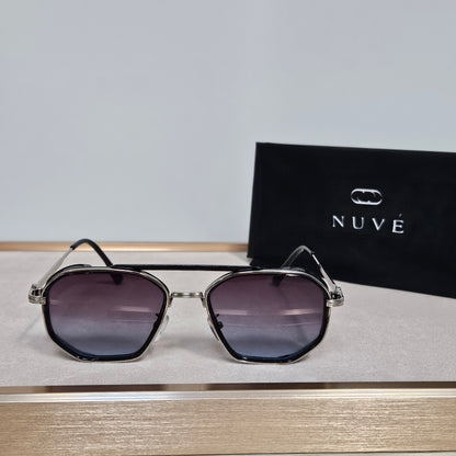 Echelon Silver & Black – Nuvé Eyewear