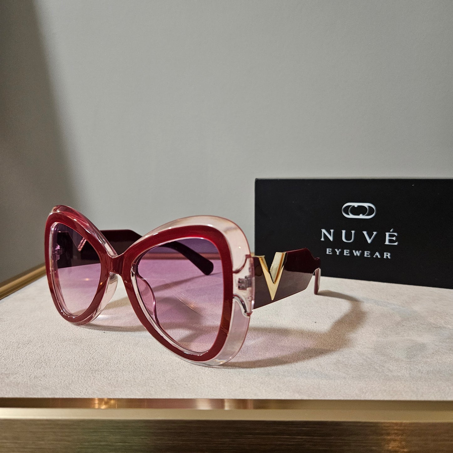 Virella Oversized–Burgundy Rose